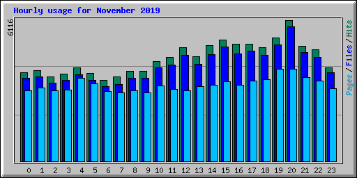 Hourly usage for November 2019